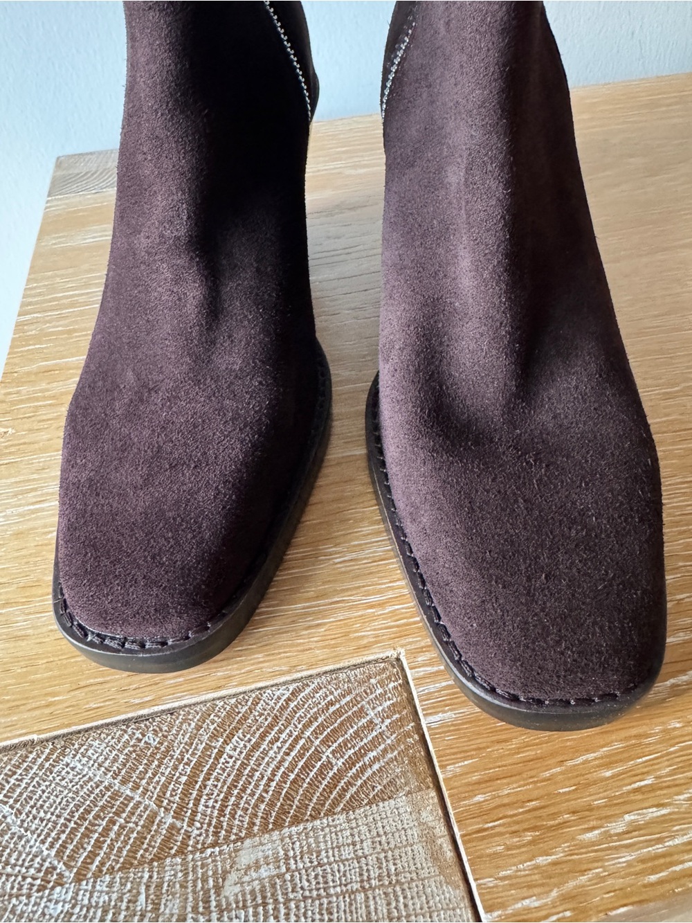 NWOB! MADEWELL Women’s The Idris Side-Zip Ankle Boot Coffee Bean Suede Size 9 - Picture 7 of 15
